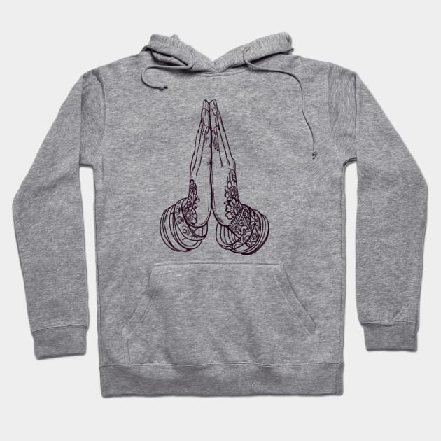 Cosmic Prayer Symbol Hoodie by cosmicapparel